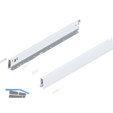 BLUM MERIVOBOX Zarge H�he N, NL 550, Seidenwei�-matt