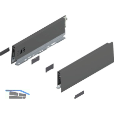 BLUM MERIVOBOX Zarge H�he M, NL 300, Oriongrau-matt