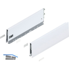 BLUM MERIVOBOX Zarge H�he K, NL 400, Seidenwei�-matt