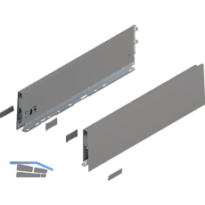 BLUM MERIVOBOX Zarge H�he K, NL 450, Indiumgrau-matt