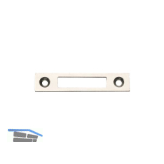 JUNIE Schlie�blech eckig, 60x12 mm, Stahl vernickelt