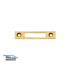 JUNIE Schlie�blech eckig, 60x12 mm, Stahl vermessingt