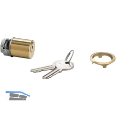 JUNIE 7638 ASS Schlie�einsatz Zylinder verschiedensperrend, Messing poliert