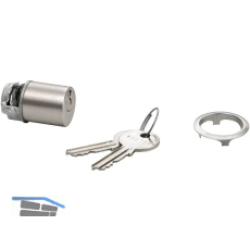 JUNIE 7638 ASS Schlie�einsatz Zylinder Sperre BN 0101, Messing vernickelt matt