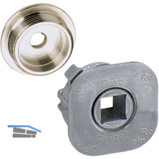 JUNIE 7616 Vierkantnuss ASS Schlie�einsatz, 7 mm, Zink roh