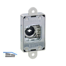 JUNIE ASS 1781 Zylinder-Kastenschloss Dornma� 16 mm, Zamak vernickelt