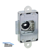 JUNIE ASS 1781 Zylinder-Kastenschloss Dornma� 20 mm, Zamak vernickelt