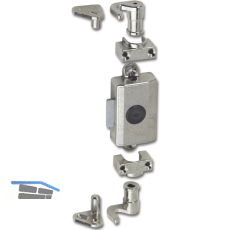 JUNIE ASS 7581 Zylinder-Drehstangenschloss Dornma� 30 mm, Zamak vernickelt