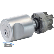 JUNIE 3541 ASS Zylinder-Drehgriff rechts, Sperre BN 0101, Zamak vernickelt