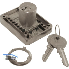 JUNIE 2828 Zylinder-Kastenschloss Sperre BN 0105, Zylinder Messing vern. matt