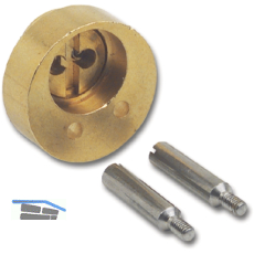 JUNIE 7638 ASS Verl�ngerung f�r Zylindereinsatz L 7, 5 mm, Messing blank