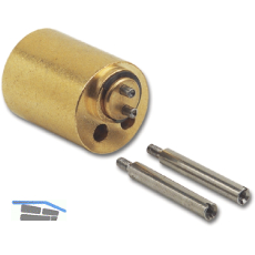 JUNIE 7638 ASS Verl�ngerung f�r Zylindereinsatz L 17 mm, Messing blank