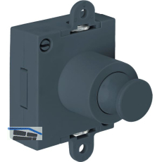 JUNIE Push-Lock Riegel-Drehstangenschloss beidseitig, Kunststoff anthrazitgrau