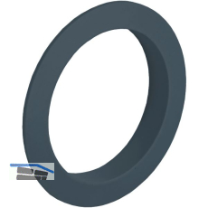 JUNIE Push-Lock Zylinderrosette rund, Kunststoff anthrazitgrau