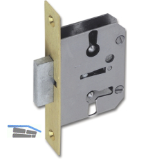 JUNIE 667 Bart-Einsteckschloss, Dornma� 25 mm, Stahl/Stulp Messing