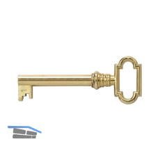 JUNIE M�belschl�ssel 1, Bartbreite 6 mm, Barth�he 8 mm, vermessingt