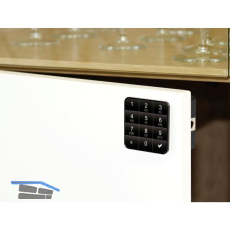 PS SOLO Elektronikschloss Set mit Tastatur f�r �ffentlichen Bereich, Zamak