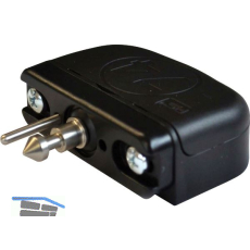 PS SOLO Schlie�teil Latch 74 3D f�r Lade, Dreht�re, Stahl/Kunststoff schwarz