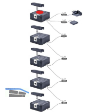 PS SOLO Elektronikschloss Set - 5 Fronten, 125 kHz, Zamak/Kunststoff schwarz