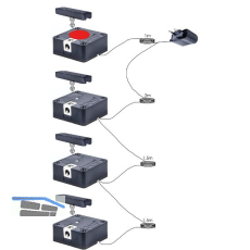 PS SOLO Bluetooth - Elektronikschloss Set - 4 Fronten, Zamak/Kunststoff schwarz