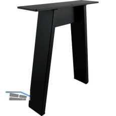 SIMAUSROM Bankkufe A-Form Breite 380 mm Stahl schwarz lackiert