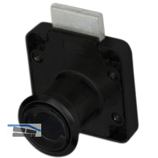 HEKNA Zylinder-Kastenschloss 1280 Lade, Dornma� 25 mm, Zamak schwarz