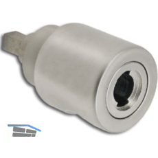 HEKNA ERGO-LINE SYSTEM 30 Zylinder Drehknopf Metall links, Zamak vernickelt matt