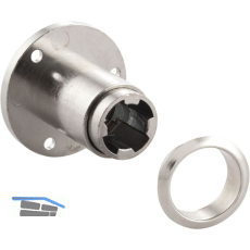 HEKNA Zylinder Klappenschloss 2102 � 19 mm, L�nge 27 mm, Zamak vernickelt