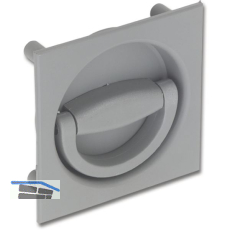 HEKNA Muschelgriff 498 zu Fallenschloss 920, Dornma� 32 mm, Kunststoff staubgrau