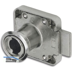 HEKNA Zylinder-Kastenschloss 1280 links, Dornma� 25 mm, Zamak vernickelt