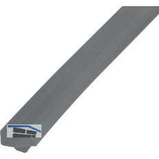 REHAU Sockel-Abschlussprofil 19 mm mit Dichtbalg, Kunststoff grau