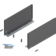 BLUM LEGRABOX pure SET H�he F, BLUMOTION S, 70Kg, NL 500, Oriongrau