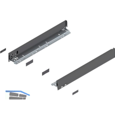 BLUM LEGRABOX pure SET H�he N, TIP-ON, 40kg, NL 400, Oriongrau