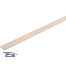 Schlagleiste flach 30 mm, L 2500 mm, Kunststoff beige