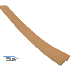 REHAU Schlagleiste mit weicher Lippe,selbstklebend L 2500mm,Kunststoff braun