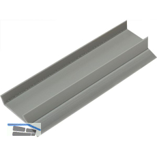 REHAU Sockel-Abschlussprofil 19 mm mit Dichtlippe, Kunststoff grau