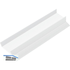 REHAU Sockel-Abschlussprofil 19 mm mit Dichtlippe, Kunststoff wei�