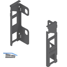 BLUM LEGRABOX Holzr�ckwandhalter H�he M, Oriongrau-matt