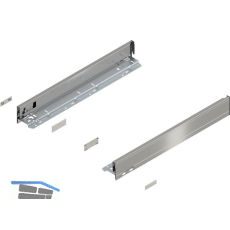 BLUM LEGRABOX pure SET H�he N, TIP-ON, 40kg, NL 500, INOX