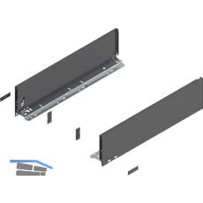 BLUM LEGRABOX pure SET H�he K, TIP-ON, 70kg, NL 450, Oriongrau