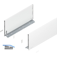 BLUM LEGRABOX pure SET H�he F, TIP-ON, 40kg, NL 600, Seidenwei�