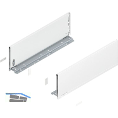 BLUM LEGRABOX pure SET H�he C, TIP-ON, 70kg, NL 650, Seidenwei�