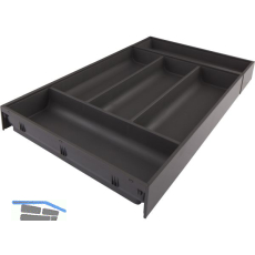 BLUM AMBIA-LINE Besteckeinsatz NL550mm,B300mm, Stahl Oriongrau