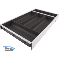 BLUM AMBIA-LINE Besteckeinsatz NL550mm,B300mm, Stahl SW/OG