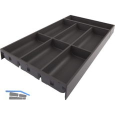 BLUM AMBIA-LINE Besteckeinsatz NL600mm,B300mm, Stahl Oriongrau