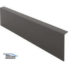 BLUM AMBIA-LINE Holzr�ckwandadapter. H�he M, B242 mm, Stahl Oriongrau