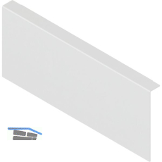 BLUM AMBIA-LINE Holzr�ckwandadapter. H�he K, B242 mm, Stahl Seidenwei�