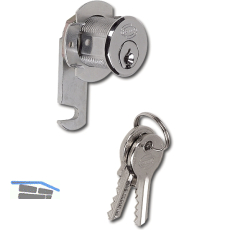 Zylinder-Hebelschloss Holzmontage verschiedensperrend, verchromt