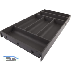 BLUM AMBIA-LINE Besteckeinsatz NL650mm,B300mm, Stahl Oriongrau