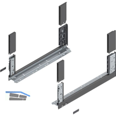 BLUM LEGRABOX free SET H�he C, TIP-ON, 40kg, NL 350, Oriongrau